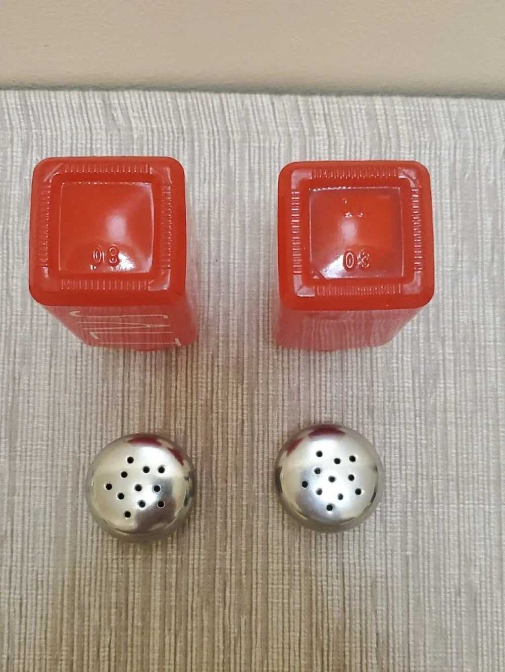 Red Ceramic Salt and Pepper Shaker Set